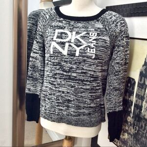 Black &white DKNY Jeans sweater